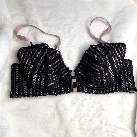 Victoria's Secret Other - Victoria Secret Bra black Lace and Pink Rose